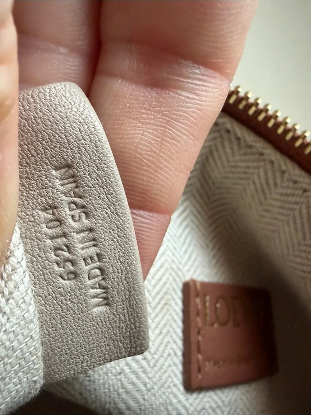 Loewe Small Anagram Cubi Bag Brown Jacquard and Leather
